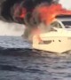 Boat Seen Burning at Sea