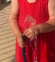 Plays with Hose, Gets Water in Her Nose