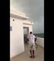 Near miss! UK tourists inches away from lightning strike