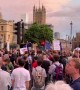 Anti-Brexit protesters block Parliament Square after the Queen approves Boris Johnson's plan to suspend Parliament