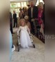 Heartwarming moment 4-year-old daughter walks for the first time at mother's wedding