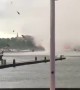 Crazy strong vortex winds startle tourists in Amsterdam