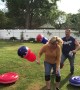 Backyard Bout with Blow Up Toys