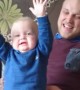 Baby\'s priceless reaction to sports chant
