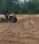 Quad Rider Bounces off After Rough Landing