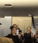 Student choir sing emotional a cappella for captain\'s last flight