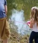 Little Girl Reels in Monster Bass