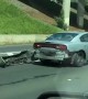 Bumper Hangs Off Car on Highway