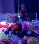 Dad and Daughter Use Homemade Human Claw Machine