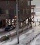 Storm Sends Tide Overland