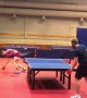 Intense Table Tennis Matches between Friends