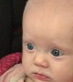 Precious baby sees her mom clearly for the first time