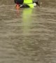 Flooded Intersection Motorcycle Fail