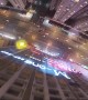 Crazy BASE Jump Off Skyscraper in Rain