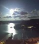 Meteor Shooting Across Sky Above Lake of the Ozarks