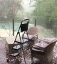 Hail Storm Pelts Patio