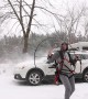 Paramotor Snow Removal