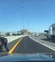 State Trooper Saves American Flag On Busy Highway