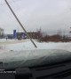 Slippery Roads Cause Roll Over in Russia