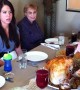 Hilarious \'pregnant turkey\' Thanksgiving prank