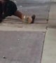 Skater Snaps Board in Splits Landing