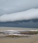 Intense Stormcloud Sweeps Across Sea