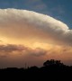 Beautiful Cumulonimbus Storm Illuminates in Sunset