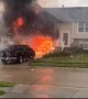 Impromptu Fireworks Display destroys House