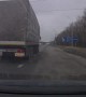 Driver Dodges a Piece of a Decayed Bridge