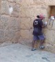 Man Climbs Stone Wall with Extreme Speed