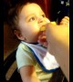 Baby tries lemon, actually enjoys it