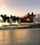 Santa Claus & his reindeer arrive in Switzerland