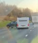 Truck Towing Camper Causes Scary Crash