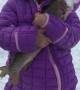 Daughter's First Fish Through the Ice