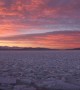 Sunset Time-lapse Over Frozen Utah Lake