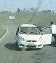 Car Cuts Off Taxi and Causes Wreck