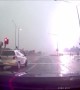 Lightning Strikes During Drive