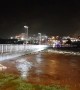 River Rises Rapidly Over Bridge After Heavy Rain