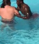 Poolside Backflip Almost Ends Badly