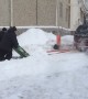 An Improvised Russian Snowplow