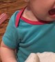 Baby Throws Fit over Toes