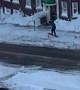 Street Skiing in Duluth