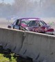 Drift Car Flips After Colliding With Wall
