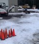 Scoring a Strike While Excavator Bowling