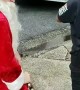 Police and Santa Give 6 Year Old Some New Toys