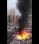 Massive fire breaks out in Iquique, Chile