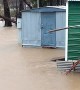 Flood Waters Rise On Mobile Homes