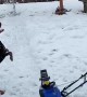 Dog Tries to Catch Every Single Snowflake