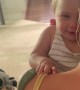 Baby Doesn't Like Dad's Weird Noise