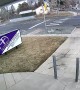 Truck Sends Light Pole and Boulder Flying in Hit and Run